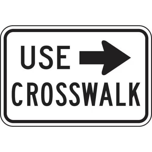 Accuform BICYCLE PEDESTRIAN SIGN USE FRR460RA FRR460RA - main